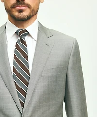 Traditional Fit  Wool Sharkskin 1818 Suit