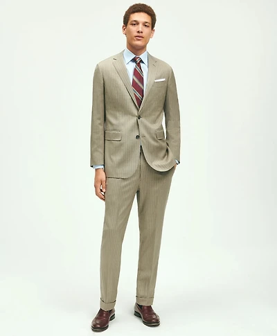 Slim Fit Wool Pinstripe 1818 Suit