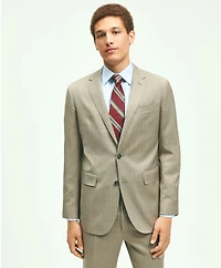 Slim Fit Wool Pinstripe 1818 Suit