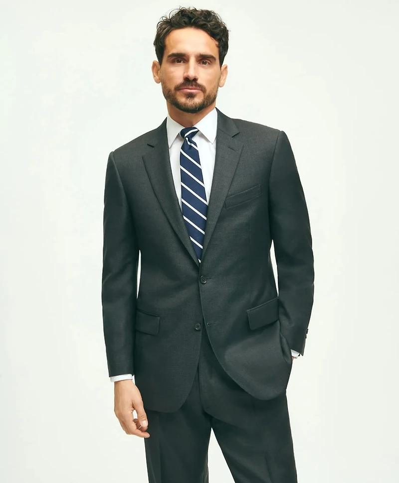 Traditional Fit Wool Tic 1818 Suit