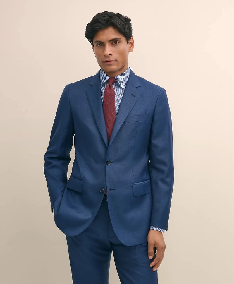 Slim Fit Wool Sharkskin 1818 Suit