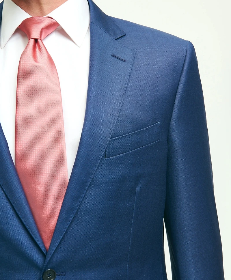 Traditional Fit Wool Sharkskin 1818 Suit