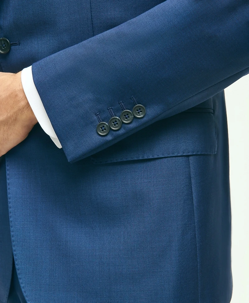 Traditional Fit Wool Sharkskin 1818 Suit