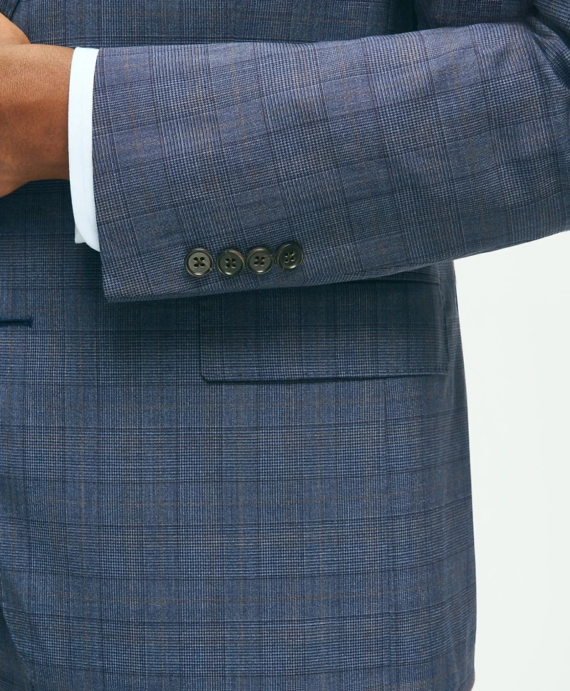 Classic Fit Wool Checked 1818 Suit