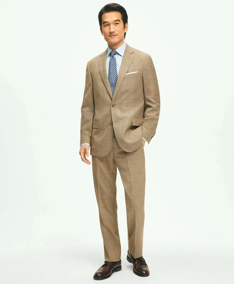 Classic Fit Wool Checked 1818 Suit