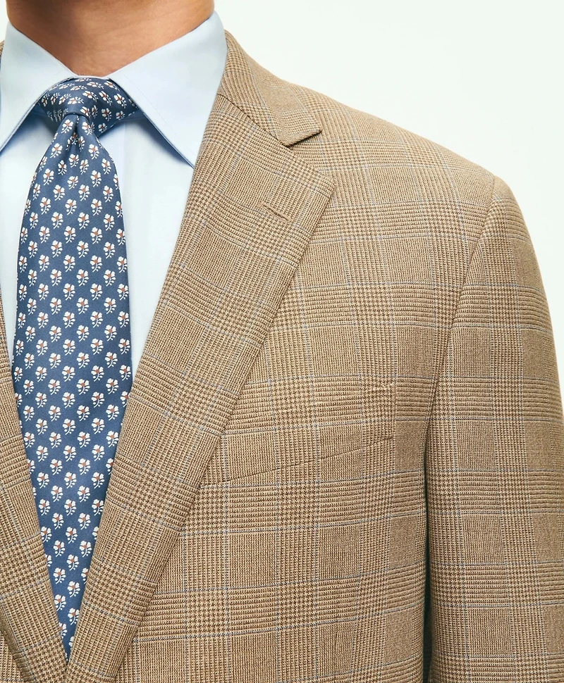 Classic Fit Wool Checked 1818 Suit