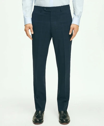 Brooks Brothers Explorer Collection Classic Fit Wool Checked Suit Pants