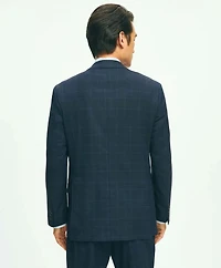 Brooks Brothers Explorer Collection Classic Fit Wool Checked Suit Jacket