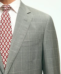 Traditional Fit 1818 Windowpane Suit Wool