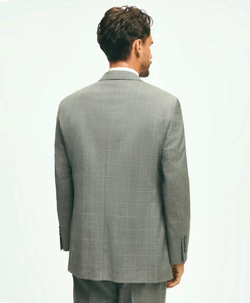 Traditional Fit 1818 Windowpane Suit Wool