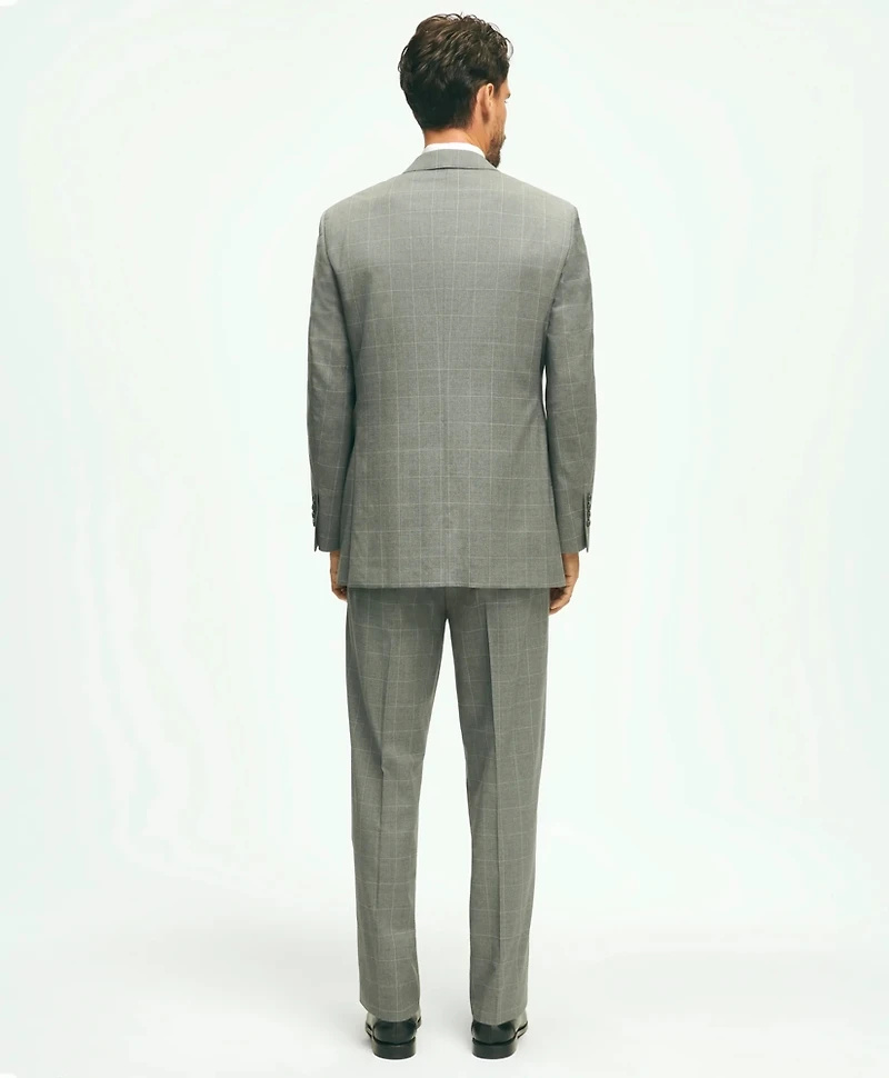 Traditional Fit 1818 Windowpane Suit Wool