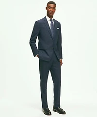 Brooks Brothers Explorer Collection Slim Fit Wool Checked Suit Pants