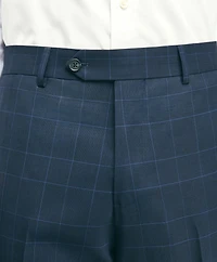 Brooks Brothers Explorer Collection Slim Fit Wool Checked Suit Pants