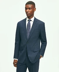 Brooks Brothers Explorer Collection Slim Fit Wool Checked Suit Jacket
