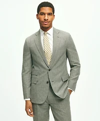 Classic Fit 1818 Houndstooth Suit Linen-Wool Blend