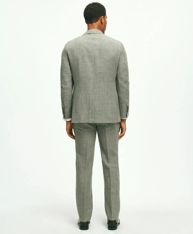 Classic Fit 1818 Houndstooth Suit Linen-Wool Blend
