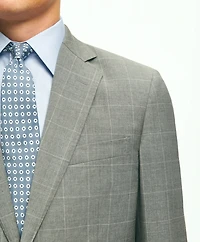Slim Fit 1818 Windowpane Suit Wool