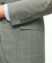 Slim Fit 1818 Windowpane Suit Wool