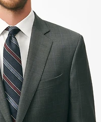 Classic Fit Wool Windowpane 1818 Suit
