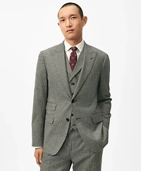 Slim Fit Houndstooth Wool-Cashmere Suit Jacket
