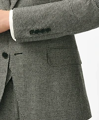 Slim Fit Houndstooth Wool-Cashmere Suit Jacket