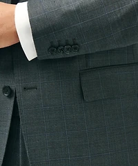 Slim Fit Wool Windowpane 1818 Suit
