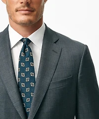 Traditional Fit Wool Windowpane 1818 Suit