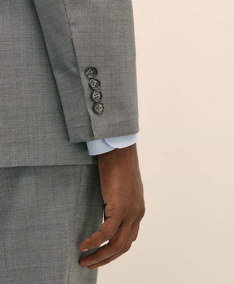 Classic Fit Wool Mini Houndstooth 1818 Suit