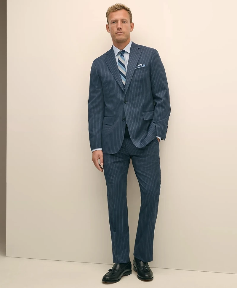 Classic Fit Wool Pinstripe 1818 Suit