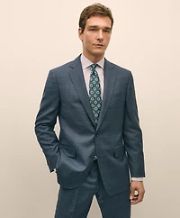 Classic Fit Wool Blue Check 1818 Suit