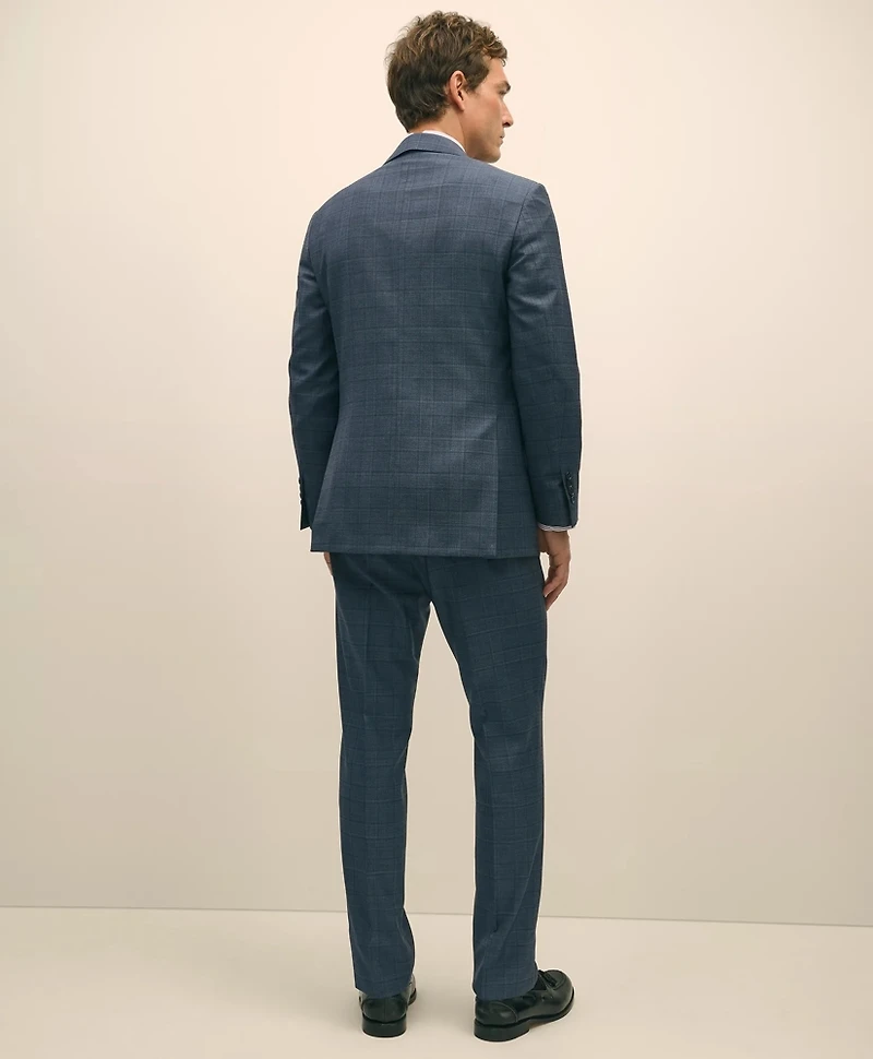 Classic Fit Wool Blue Check 1818 Suit