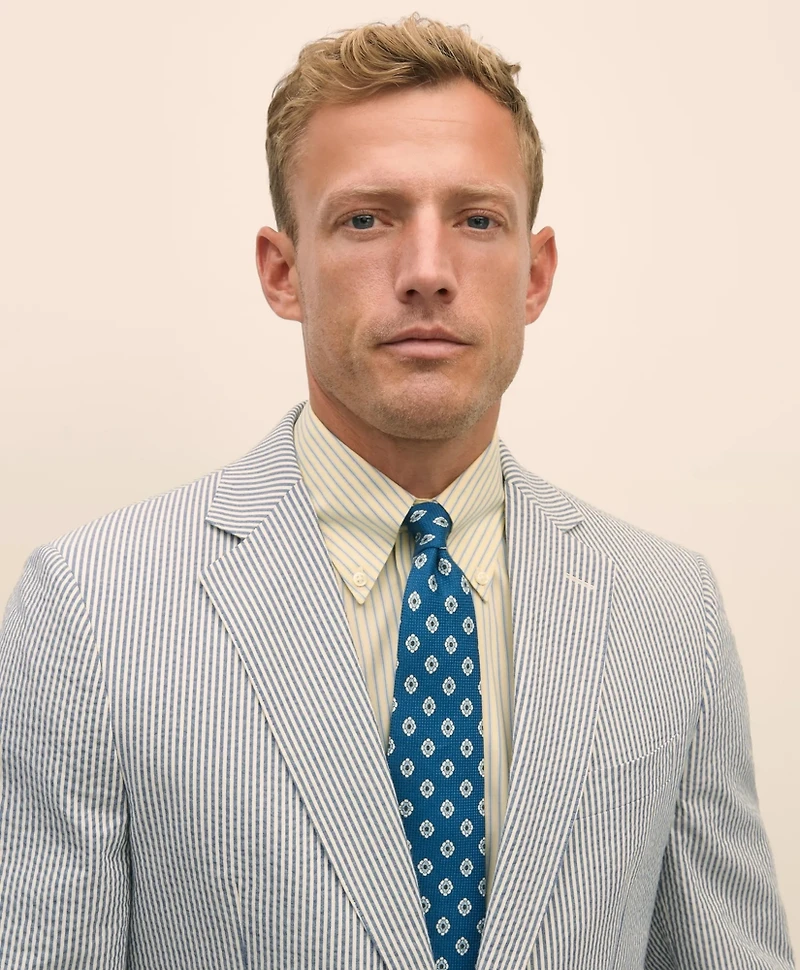 Classic Fit Cotton Seersucker 1818 Suit