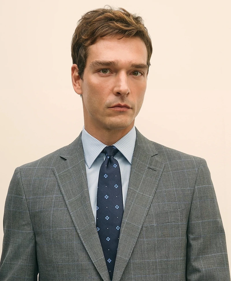 Brooks Brothers Explorer Collection Classic Fit Wool Check Suit Jacket