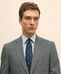 Brooks Brothers Explorer Collection Classic Fit Wool Check Suit Jacket
