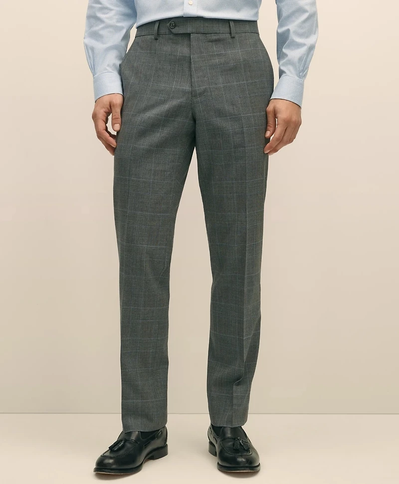 Brooks Brothers Explorer Collection Classic Fit Wool Check Suit Pants