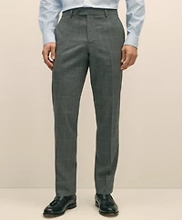 Brooks Brothers Explorer Collection Classic Fit Wool Check Suit Pants