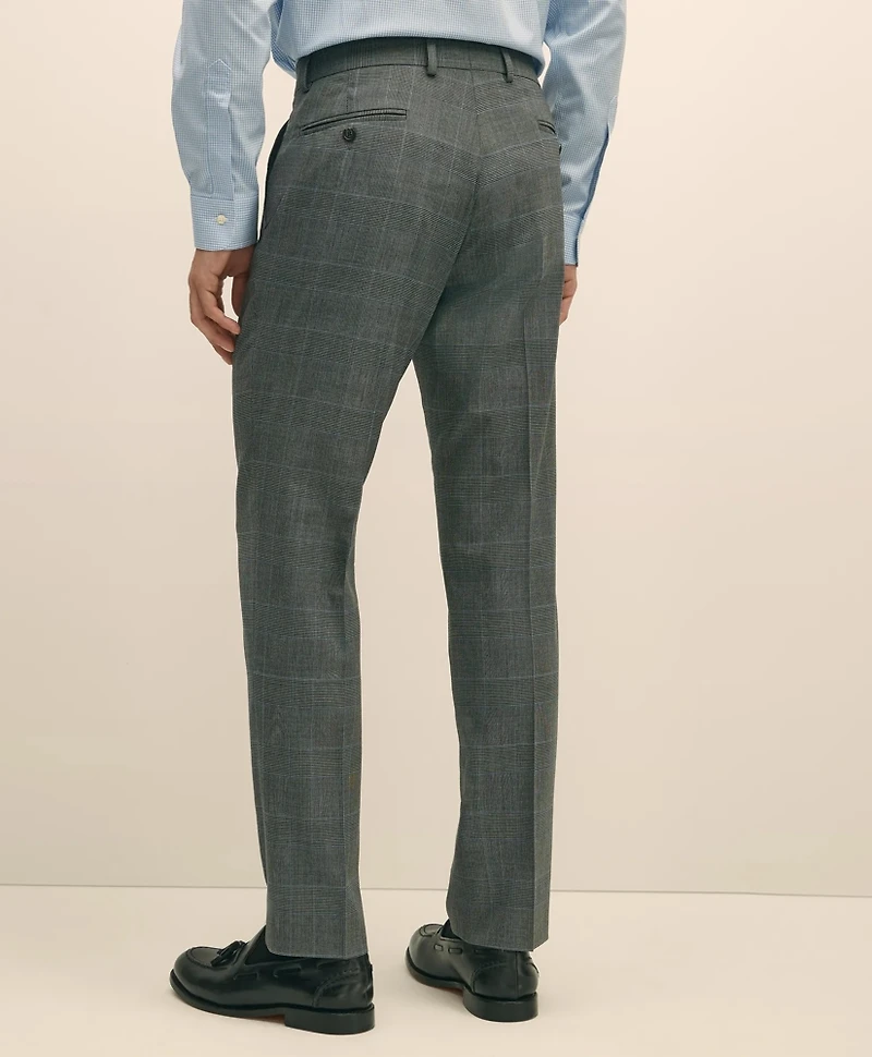 Brooks Brothers Explorer Collection Classic Fit Wool Check Suit Pants