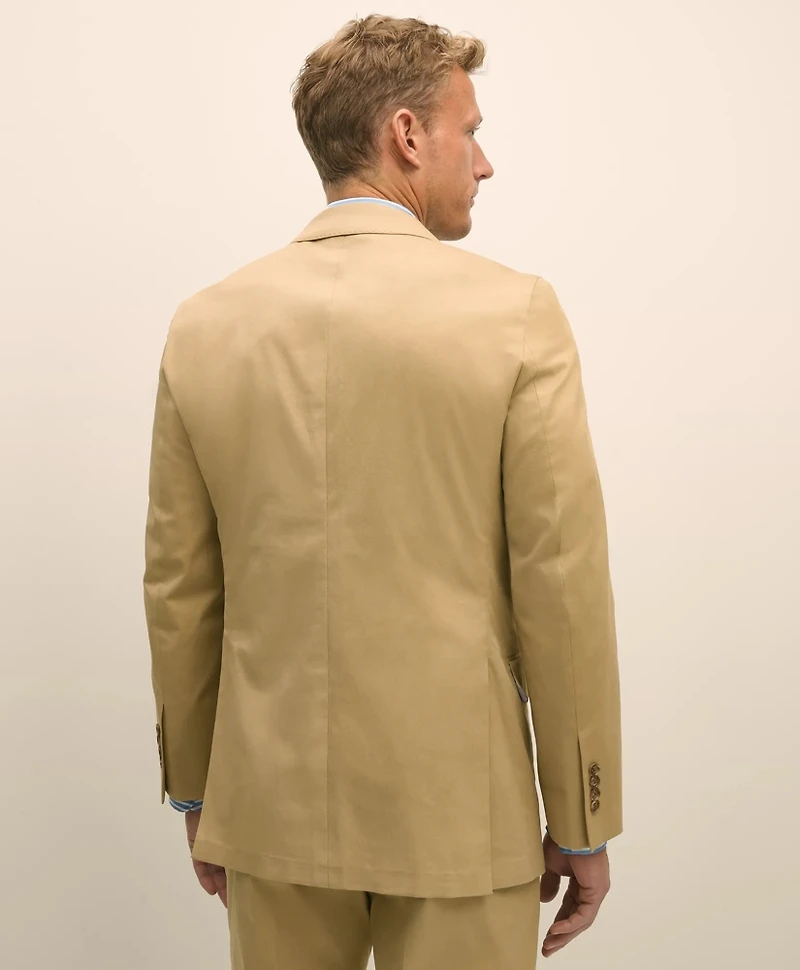 Classic Fit Stretch Cotton Twill Suit Jacket