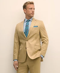 Classic Fit Stretch Cotton Twill Suit Jacket