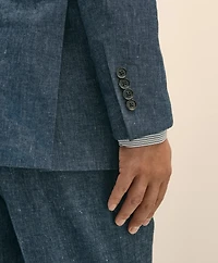 Slim Fit Twill Stretch Cotton-Linen Suit Jacket