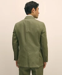 Slim Fit Fine Twill Washed Linen-Cotton Suit Jacket