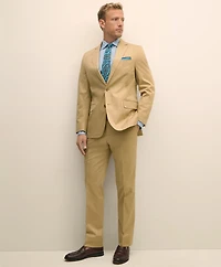 Classic Fit Stretch Cotton Twill Suit Pants