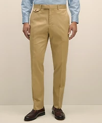 Classic Fit Stretch Cotton Twill Suit Pants