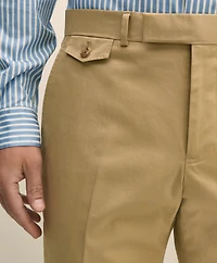 Classic Fit Stretch Cotton Twill Suit Pants
