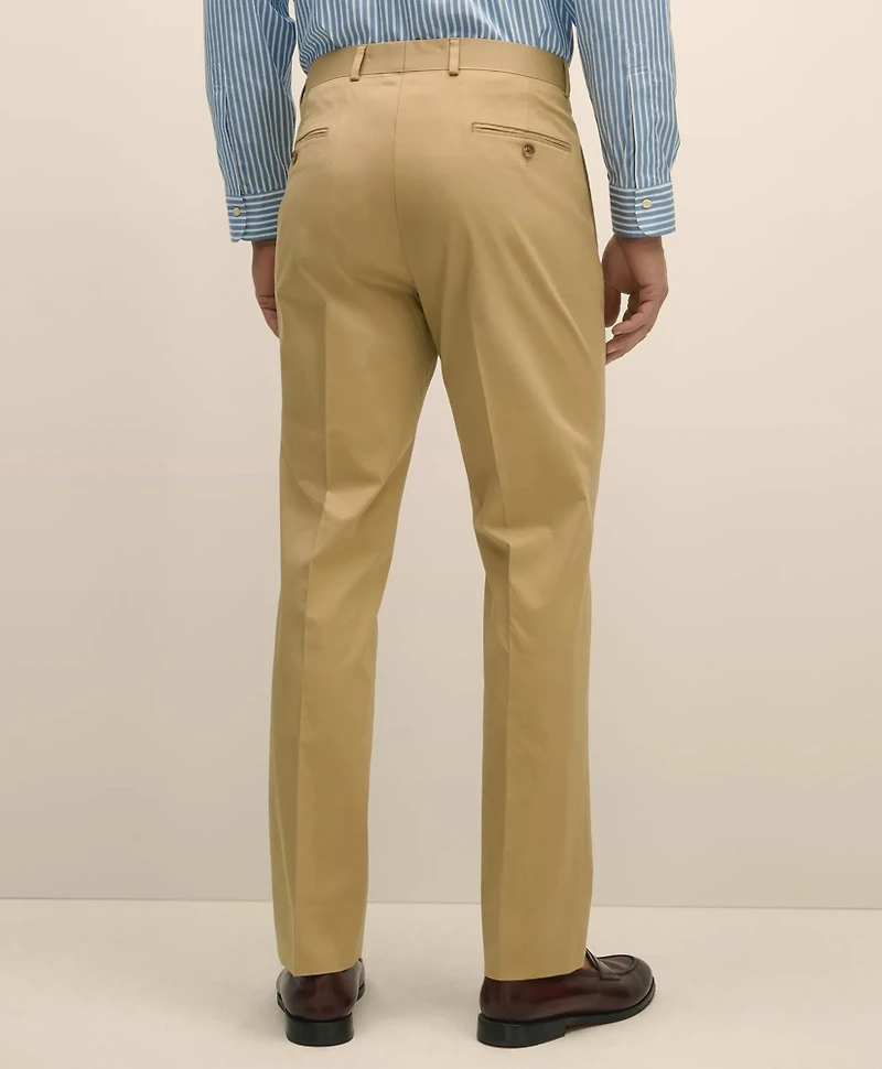 Classic Fit Stretch Cotton Twill Suit Pants