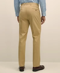 Classic Fit Stretch Cotton Twill Suit Pants
