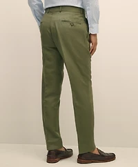Slim Fit Fine Twill Washed Linen-Cotton Single-Pleat Suit Pants