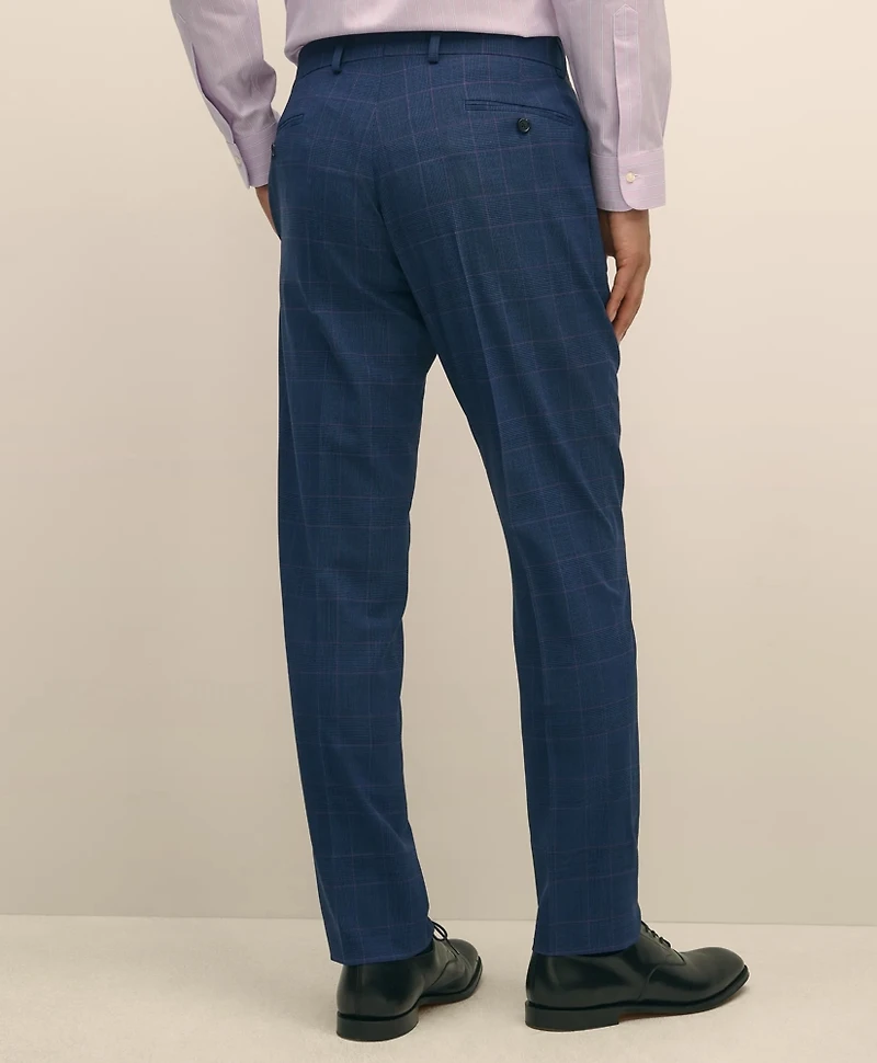 Brooks Brothers Explorer Collection Slim Fit Wool Check Suit Pants