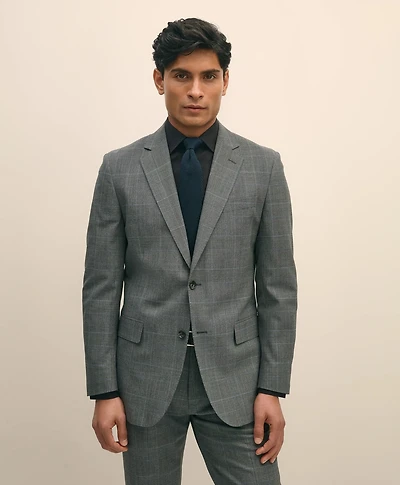 Brooks Brothers Explorer Collection Slim Fit Wool Check Suit Jacket