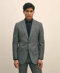 Brooks Brothers Explorer Collection Slim Fit Wool Check Suit Jacket
